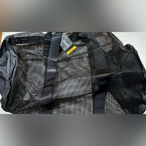 Luno Brand Black Mesh Duffle Bag 80L NWT